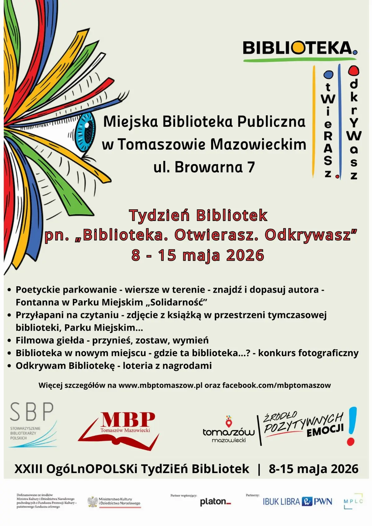 XXIII Ogólnopolski Tydzień Bibliotek 2026