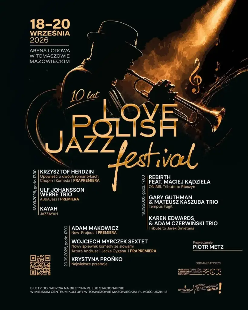 Arena Lodowa gospodarzem jubileuszowej edycji Love Polish Jazz Festival