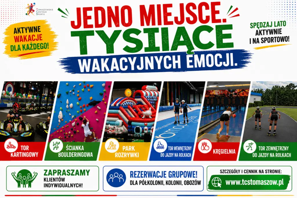 Tomaszowskie Centrum Sportu: Idealne Miejsce na Wakacyjne Emocje