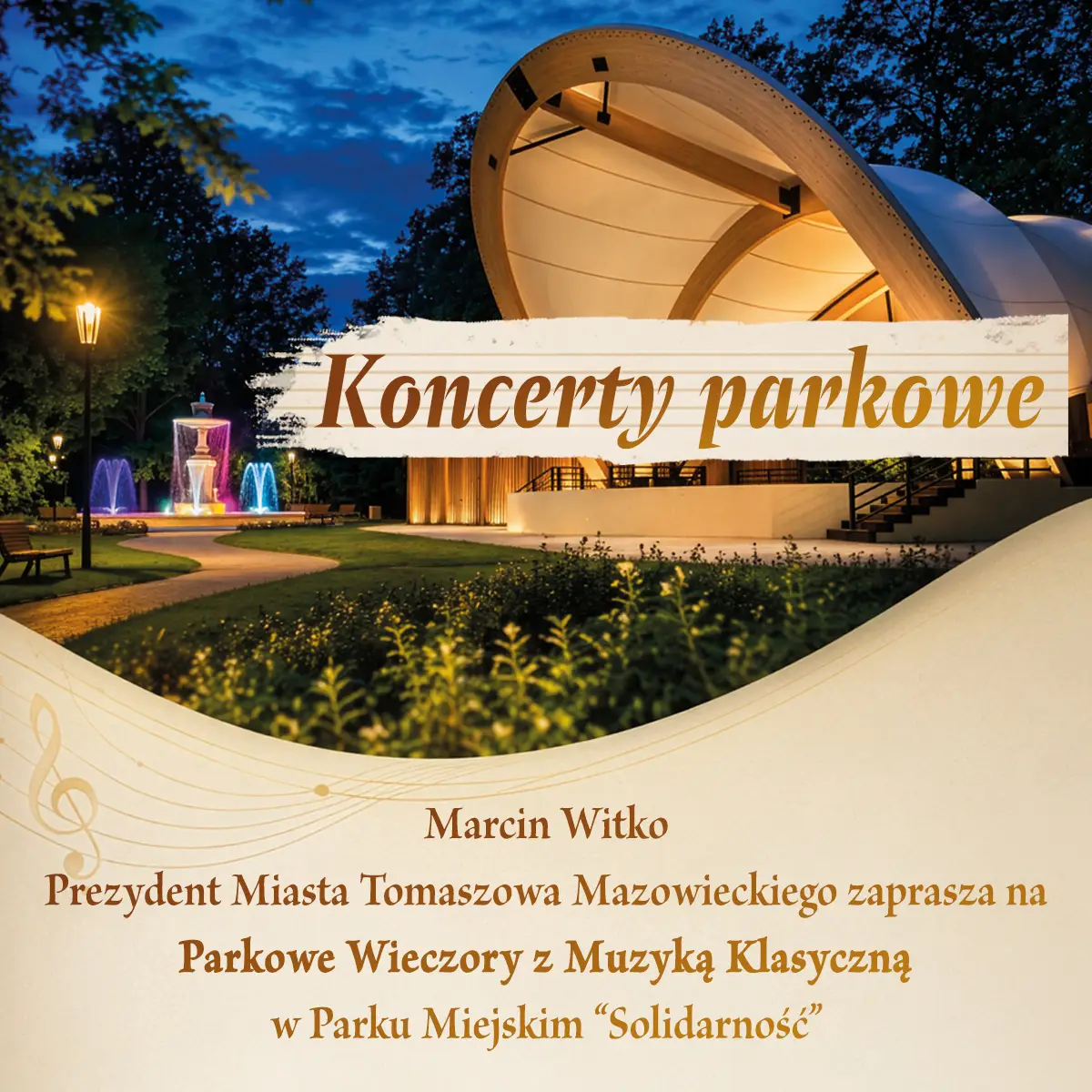 Parkowe Wieczory z Muzyką Klasyczną w Parku „Solidarność”