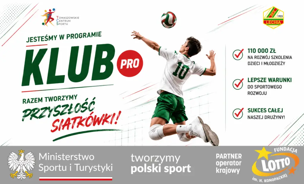 Tomaszowskie Centrum Sportu z dofinansowaniem na rozwój siatkówki młodzieżowej w Programie KLUB PRO