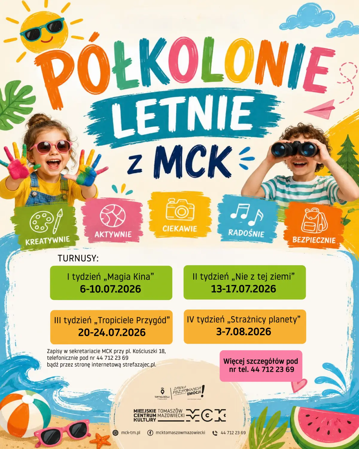 Letnie półkolonie organizowane przez MCK